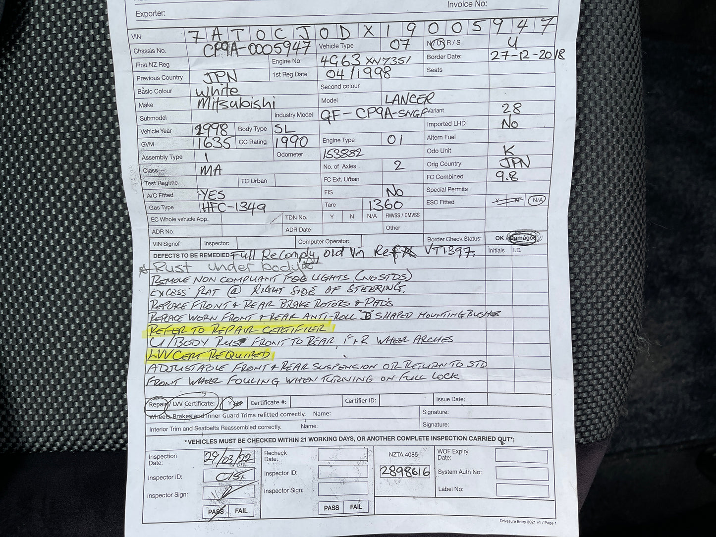 Mitsubishi Lancer Evolution 5 - 1998