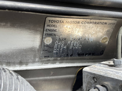 Toyota Chaser 1999 Tourer V - Factory Manual / Turbo